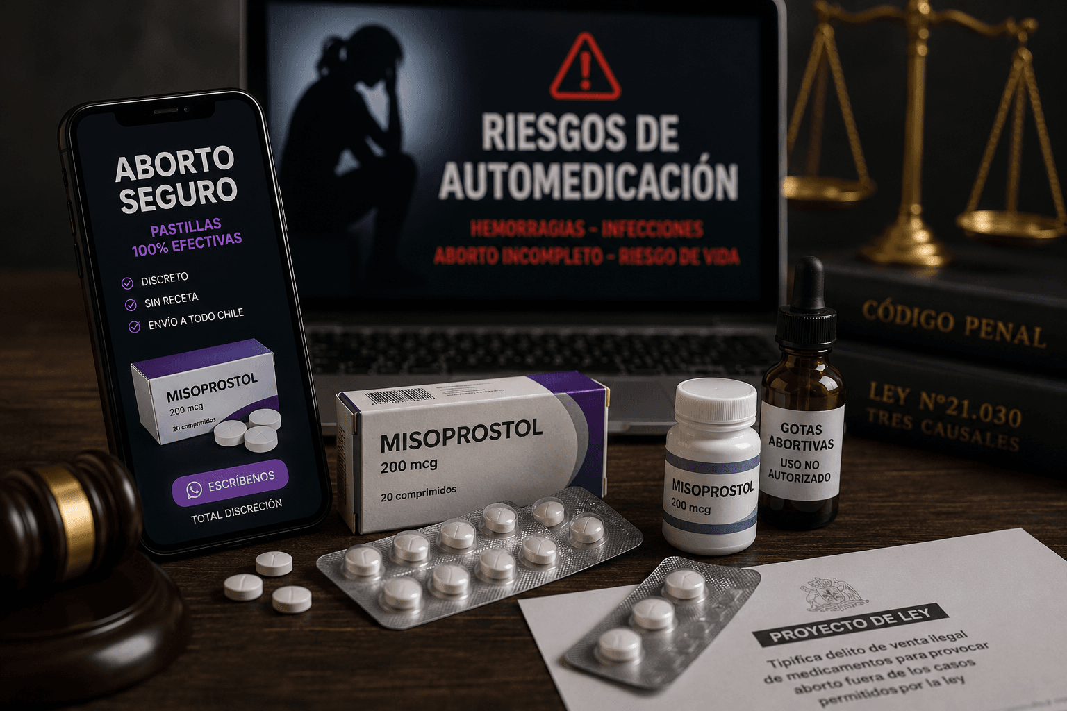Proyecto de ley busca sancionar venta ilegal de medicamentos abortivos