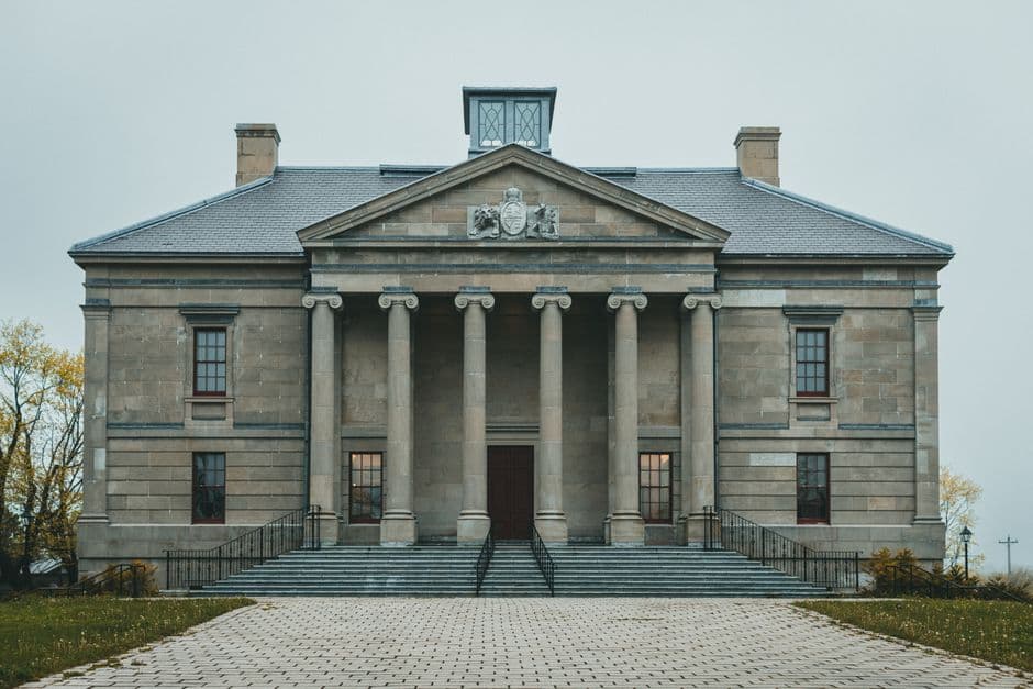 Stunning colonial-era government building with classic architecture, captured from the front.