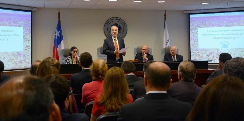 Segundo Tribunal Ambiental entregó Cuenta Pública 2015.