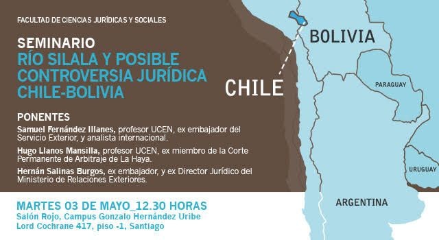 Universidad Central realizará Seminario «Río Silala: Posible Controversia Jurídica Chile-Bolivia».