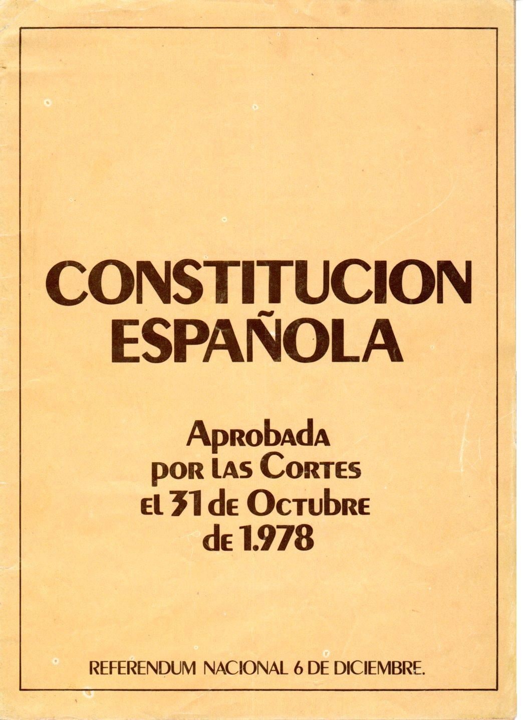 Constitución española cumplió 38 años.