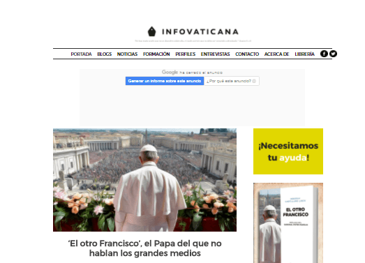 Publican «El Vaticano contrata a la firma Baker and McKenzie para acallar al molesto diario digital español InfoVaticana.com».