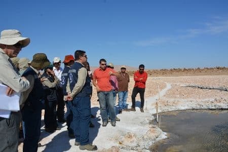 Segundo Tribunal Ambiental inspeccionó puquios del Salar de Llamara en reclamación de SQM contra Superintendencia del Medio Ambiente.