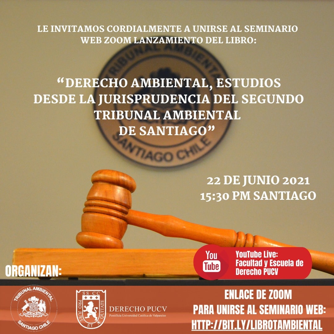 Segundo Tribunal Ambiental lanzará oficialmente su primer libro sobre Jurisprudencia Ambiental.