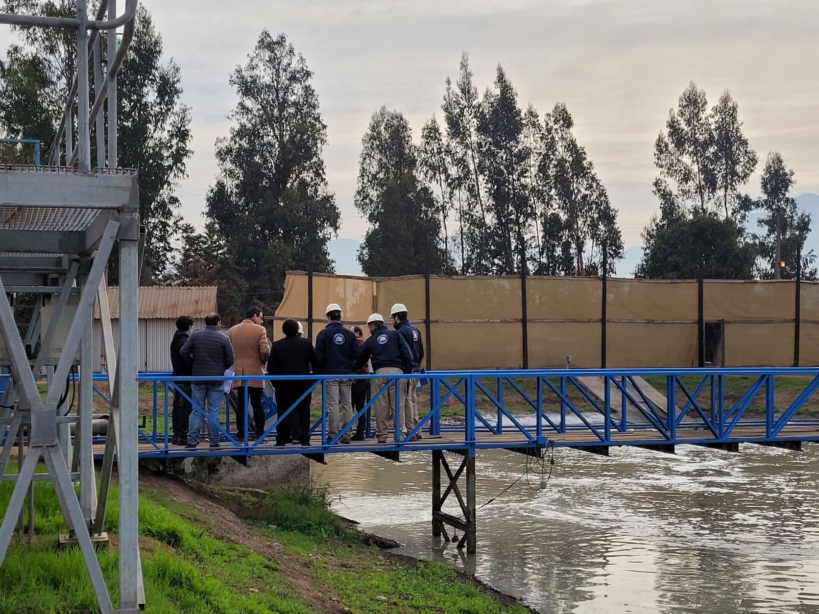 Segundo Tribunal Ambiental realizó inspección personal en planta de tratamiento de aguas servidas de la Municipalidad de Nogales.