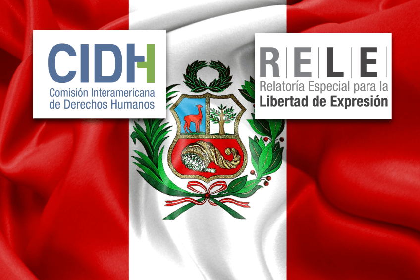 Informe de La Relatoría Especial para la Libertad de Expresión da cuenta del tratamiento de este derecho en Perú.