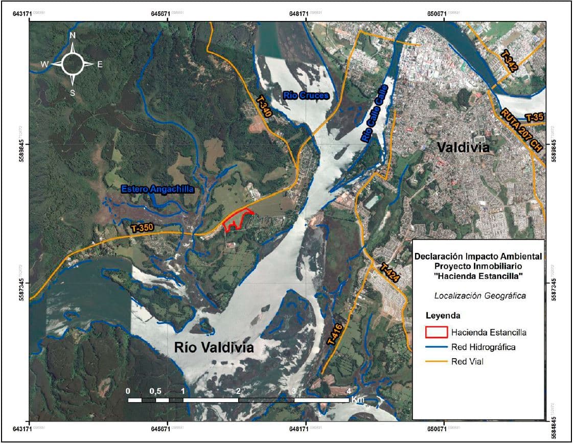 Tercer Tribunal Ambiental acogió reclamación de vecinos contra calificación ambiental del proyecto inmobiliario Estancilla en Valdivia.