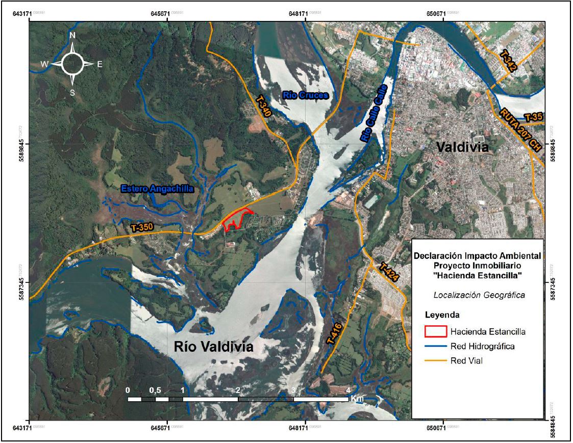 Tercer Tribunal Ambiental acogió reclamación de vecinos contra calificación ambiental del proyecto inmobiliario Estancilla en Valdivia.