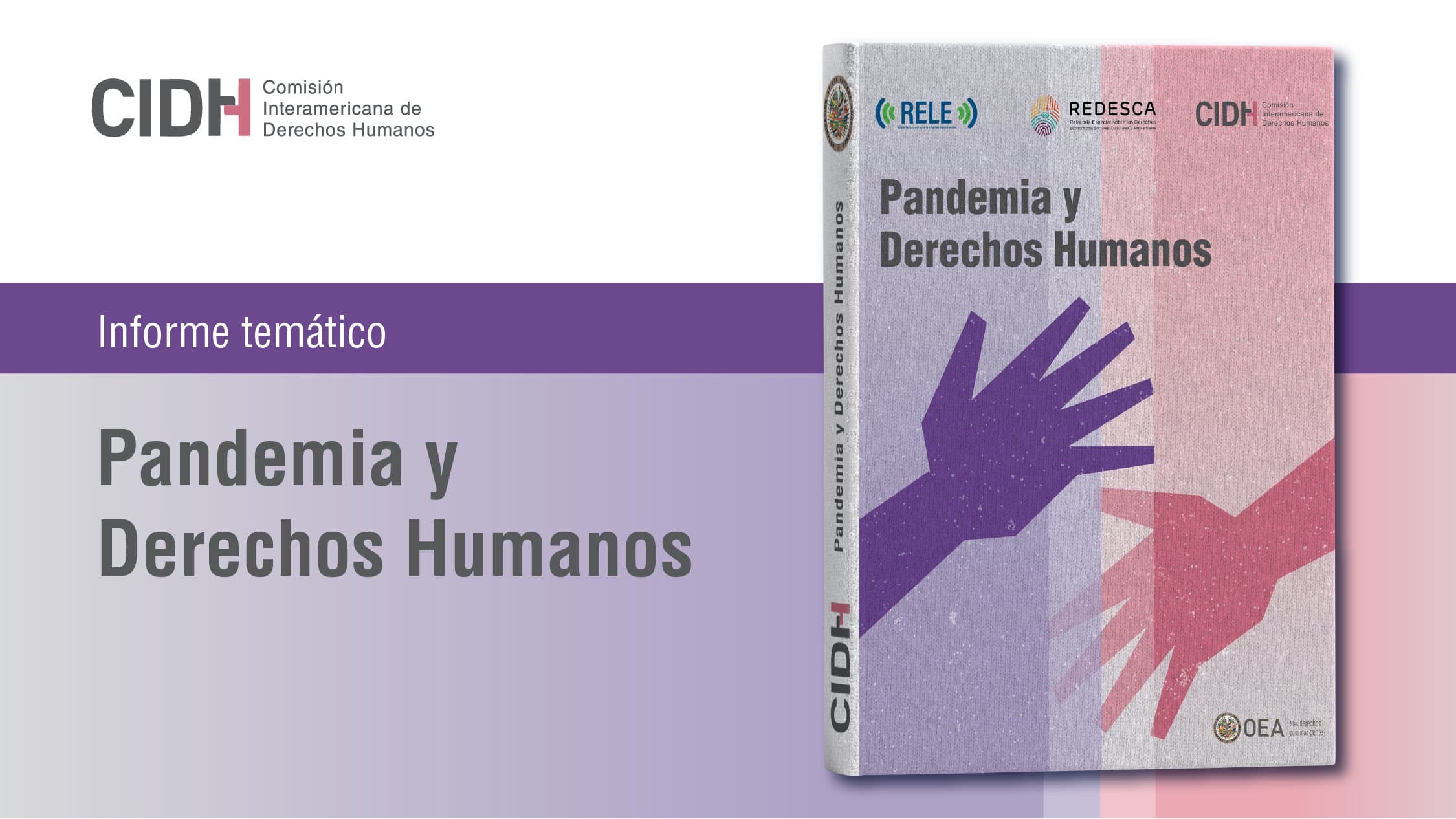 Comisión Interamericana de Derechos Humanos presenta informe “Pandemia y Derechos Humanos”.