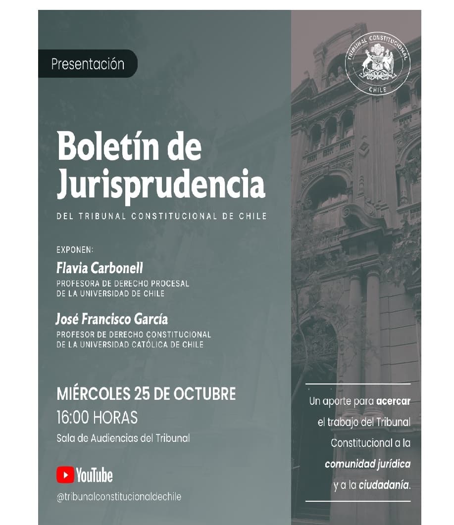 Tribunal Constitucional lanza Boletín de Jurisprudencia.