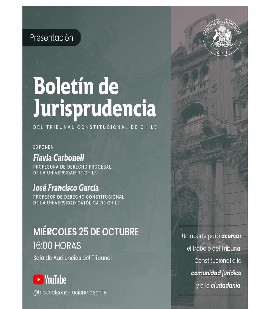 Tribunal Constitucional lanza Boletín de Jurisprudencia.