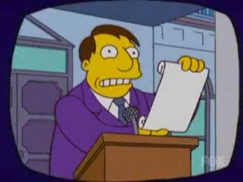 Mayor Quimby / Fox entertainment / The Simpsons