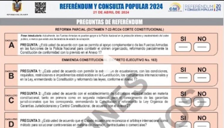 ¿Por qué hay referendo y consulta este domingo en Ecuador y qué cambios legales y constitucionales propone?