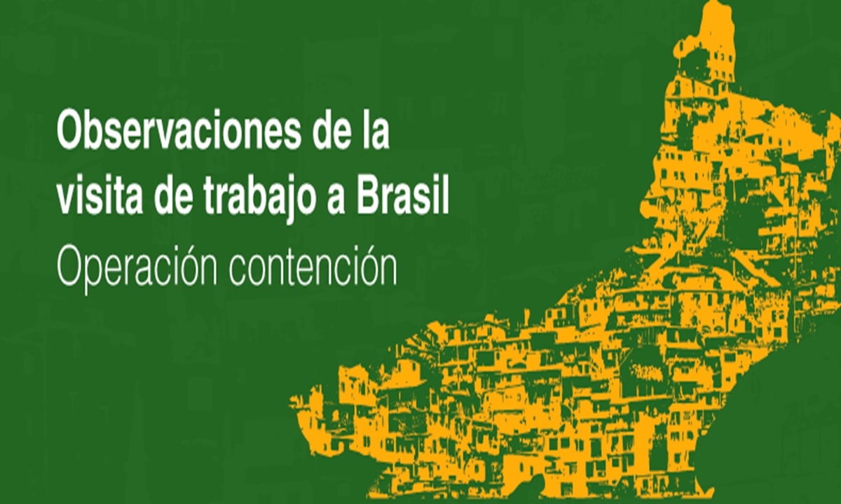 CIDH advierte graves violaciones de derechos humanos tras la “Operación Contención” y pide reformar el modelo de seguridad pública en Brasil