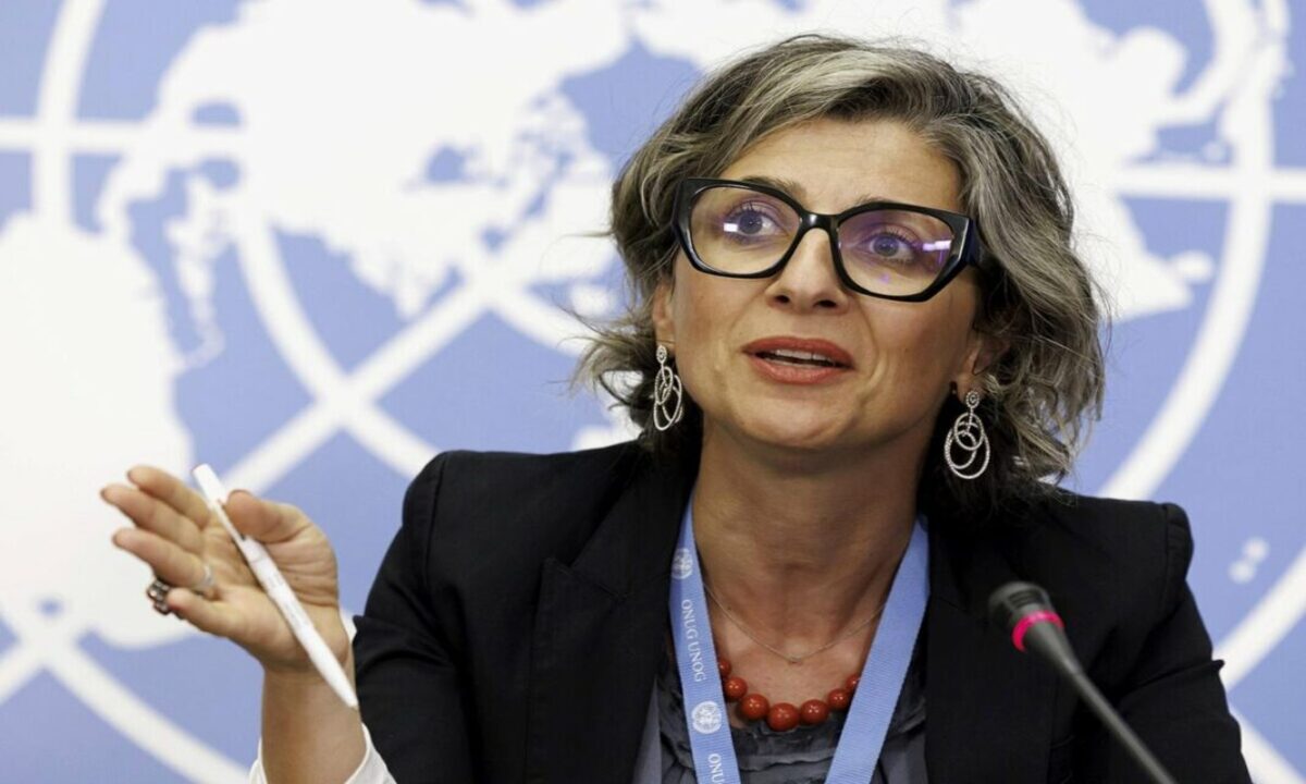 relatora especial de la ONU para los Territorios Palestinos Ocupados