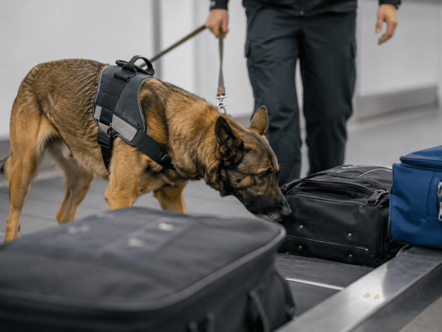 Suprema valida control vehicular con perro detector de drogas