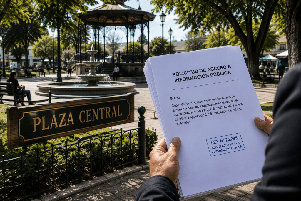 Municipio deberá entregar decretos sobre uso de espacios públicos